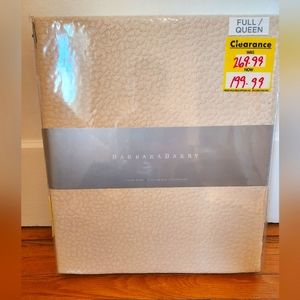 Barbara Barry Full/Queen Coverlet in Cream